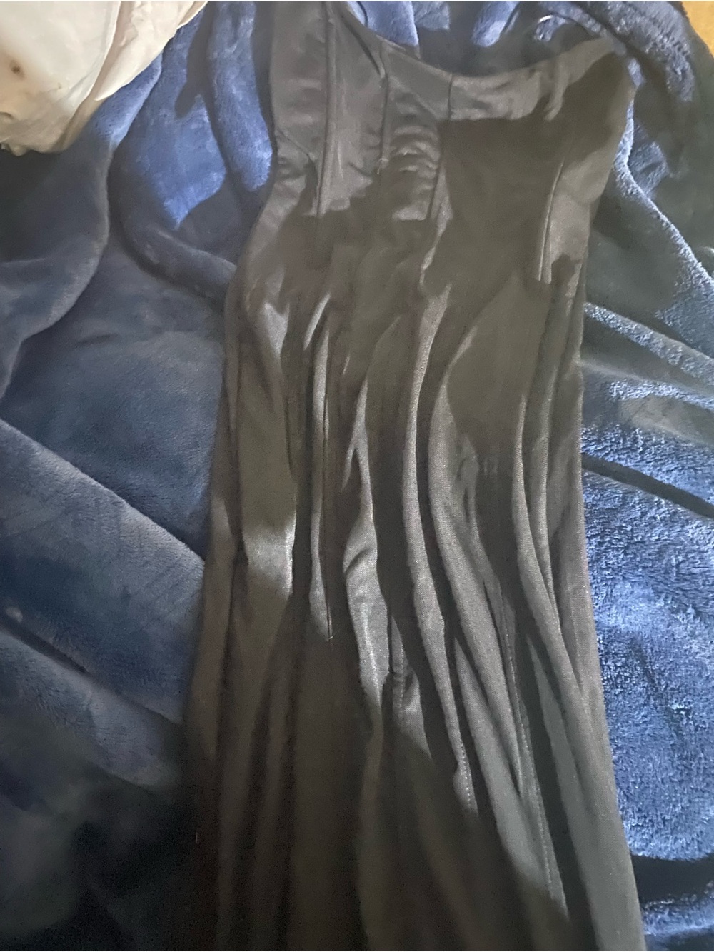 Fashion Nova Strapless Black Evening Dress new with tag, med